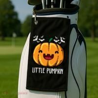 Little Pumpkin Cute Halloween Golf Towel thumb 2