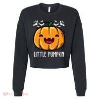 Little Pumpkin Cute Halloween Cropped Pullover Crew thumb 0