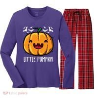 Little Pumpkin Cute Halloween Women's Long Sleeve Flannel Pajama Set  thumb 0