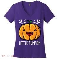 Little Pumpkin Cute Halloween Women's V-Neck T-Shirt thumb 0
