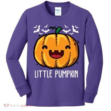 Little Pumpkin Cute Halloween Kids Long Sleeve Shirt