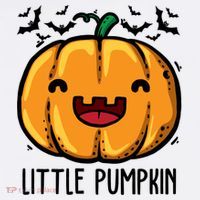 Little Pumpkin Cute Halloween Garment-Dyed Sweatshirt thumb 2