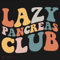 Lazy Pancreas Club Retro Groovy Diabetes Awareness Funny Gift Backpack thumb 2