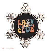 Lazy Pancreas Club Retro Groovy Diabetes Awareness Funny Gift Ornament thumb 0
