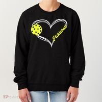 I Love Pickleball Cute Match Women's Sweatshirt thumb 0