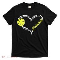 I Love Pickleball Cute Match T-Shirt thumb 0