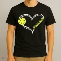 I Love Pickleball Cute Match T-Shirt thumb 3