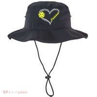 I Love Pickleball Cute Match Bucket Hat thumb 0
