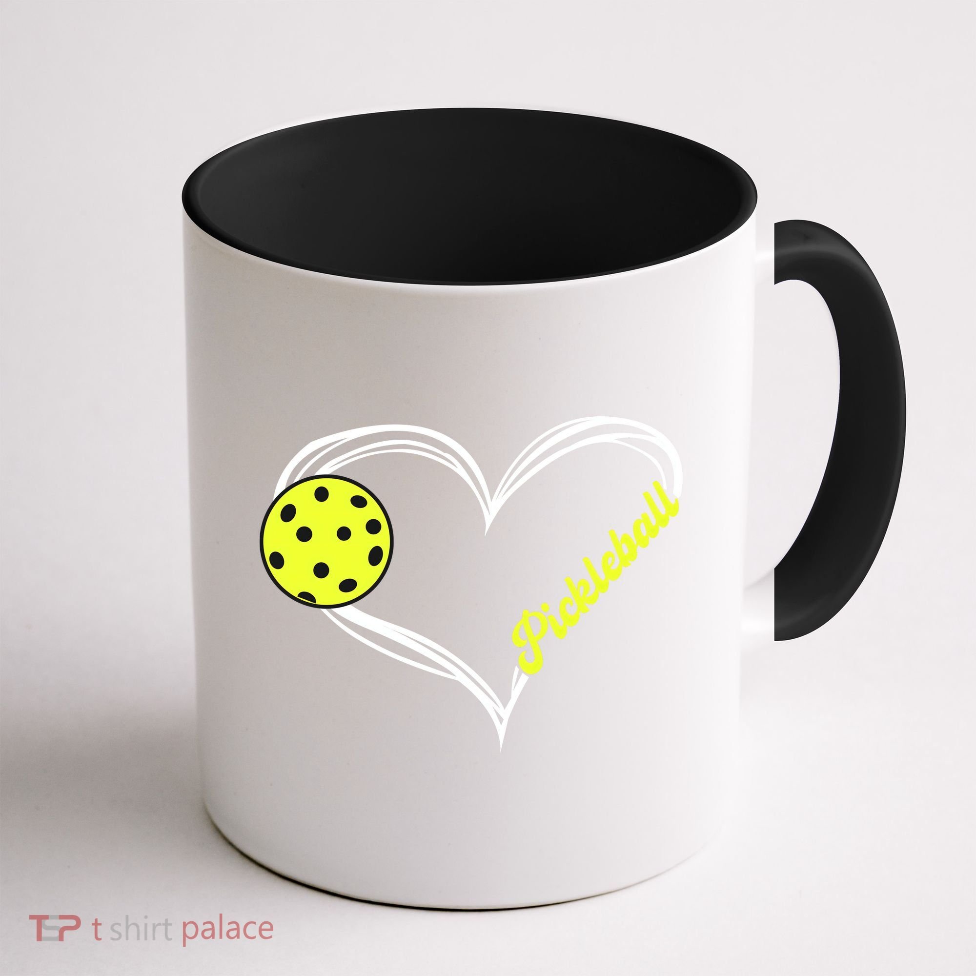 I Love Pickleball Cute Match Coffee Mug