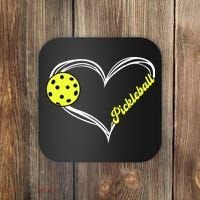 I Love Pickleball Cute Match Coaster thumb 0