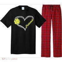 I Love Pickleball Cute Match Pajama Set thumb 0
