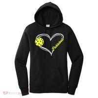 I Love Pickleball Cute Match Women's Hoodie thumb 0
