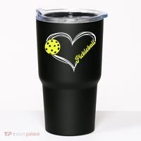 I Love Pickleball Cute Match Tumbler thumb 0