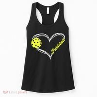 I Love Pickleball Cute Match Women's Tank Top thumb 0