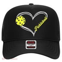I Love Pickleball Cute Match Hat thumb 0