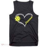 I Love Pickleball Cute Match Tank Top thumb 0