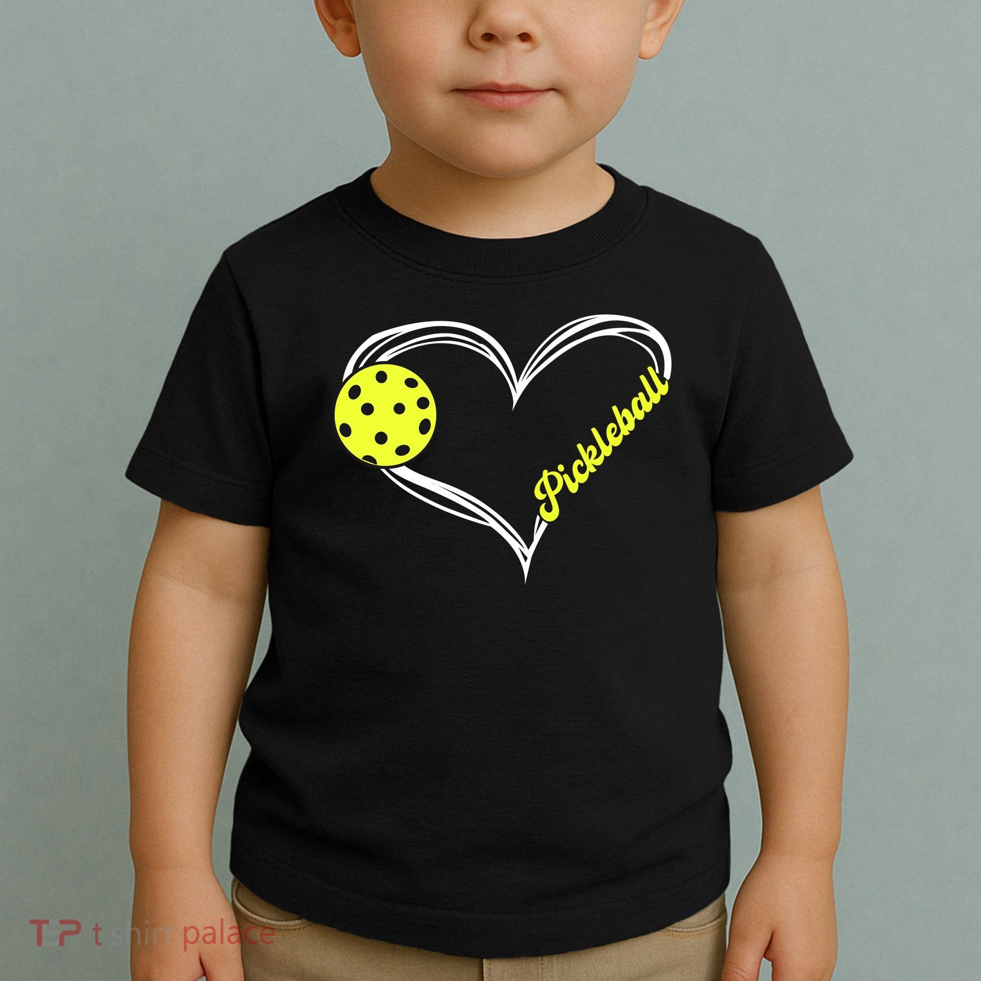 I Love Pickleball Cute Match Toddler T-Shirt