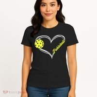 I Love Pickleball Cute Match Women's T-Shirt thumb 4