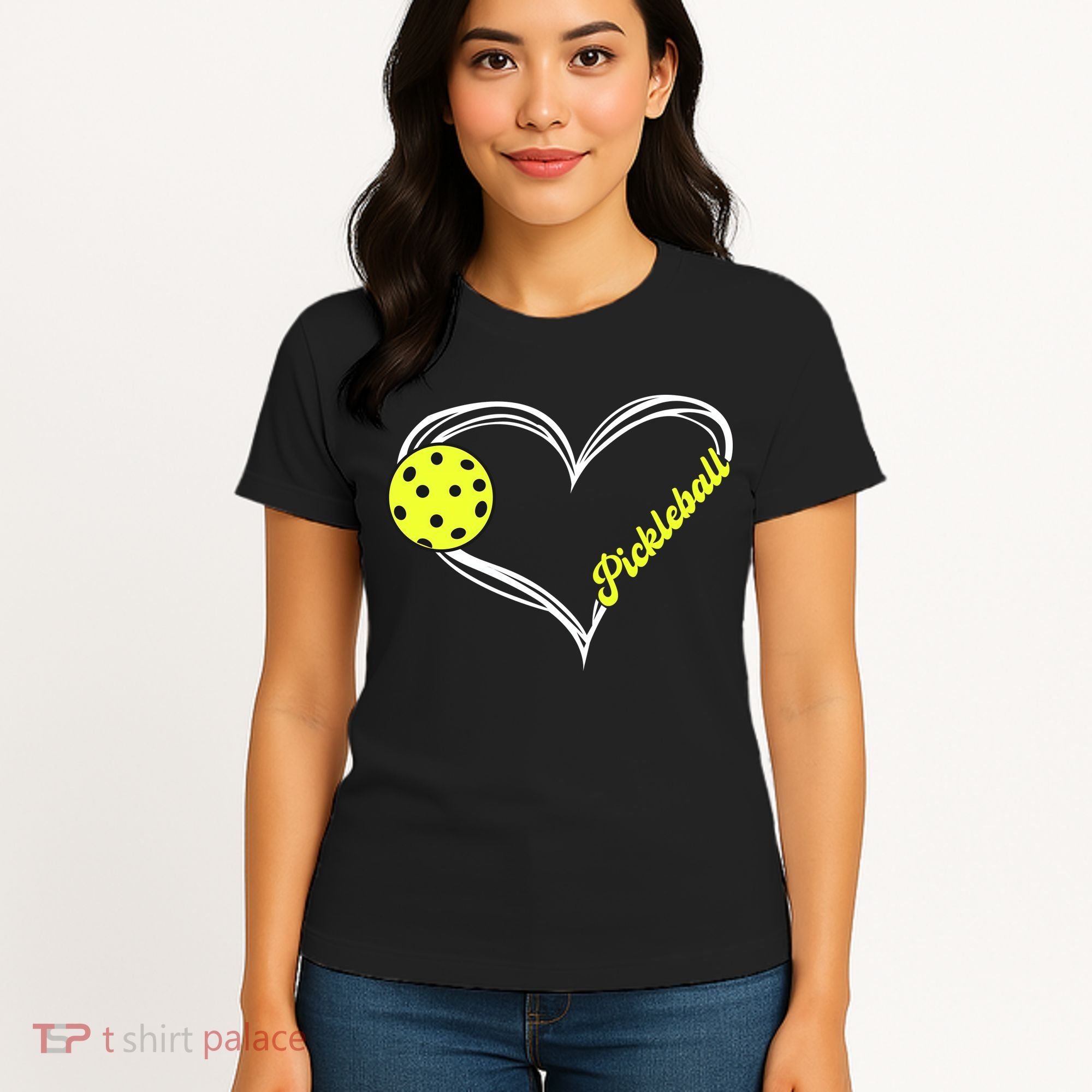 I Love Pickleball Cute Match Women's T-Shirt