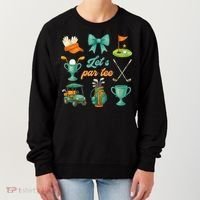 Lets Par Coquette Bow Golf Golfing Golfer Women Women's Sweatshirt thumb 0