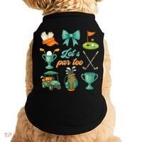 Lets Par Coquette Bow Golf Golfing Golfer Women Doggie Tank thumb 0
