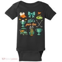 Lets Par Coquette Bow Golf Golfing Golfer Women Baby Bodysuit thumb 0