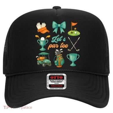 Lets Par Coquette Bow Golf Golfing Golfer Women Hat