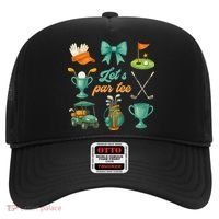 Lets Par Coquette Bow Golf Golfing Golfer Women Hat thumb 0