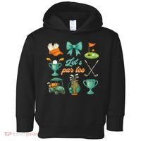 Lets Par Coquette Bow Golf Golfing Golfer Women Toddler Hoodie thumb 0