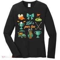 Lets Par Coquette Bow Golf Golfing Golfer Women Women's Long Sleeve Shirt thumb 0