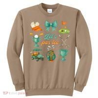Lets Par Coquette Bow Golf Golfing Golfer Women Sweatshirt thumb 0