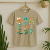 Lets Par Coquette Bow Golf Golfing Golfer Women T-Shirt thumb 2