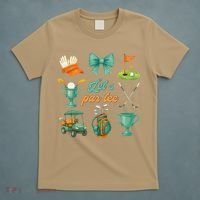 Lets Par Coquette Bow Golf Golfing Golfer Women T-Shirt thumb 5