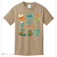 Lets Par Coquette Bow Golf Golfing Golfer Women Kids T-Shirt thumb 0