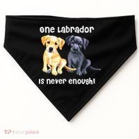 Labrador Pet Dog Funny T Gift Black Golden Yellow Lab USA-Made Doggie Bandana thumb 0