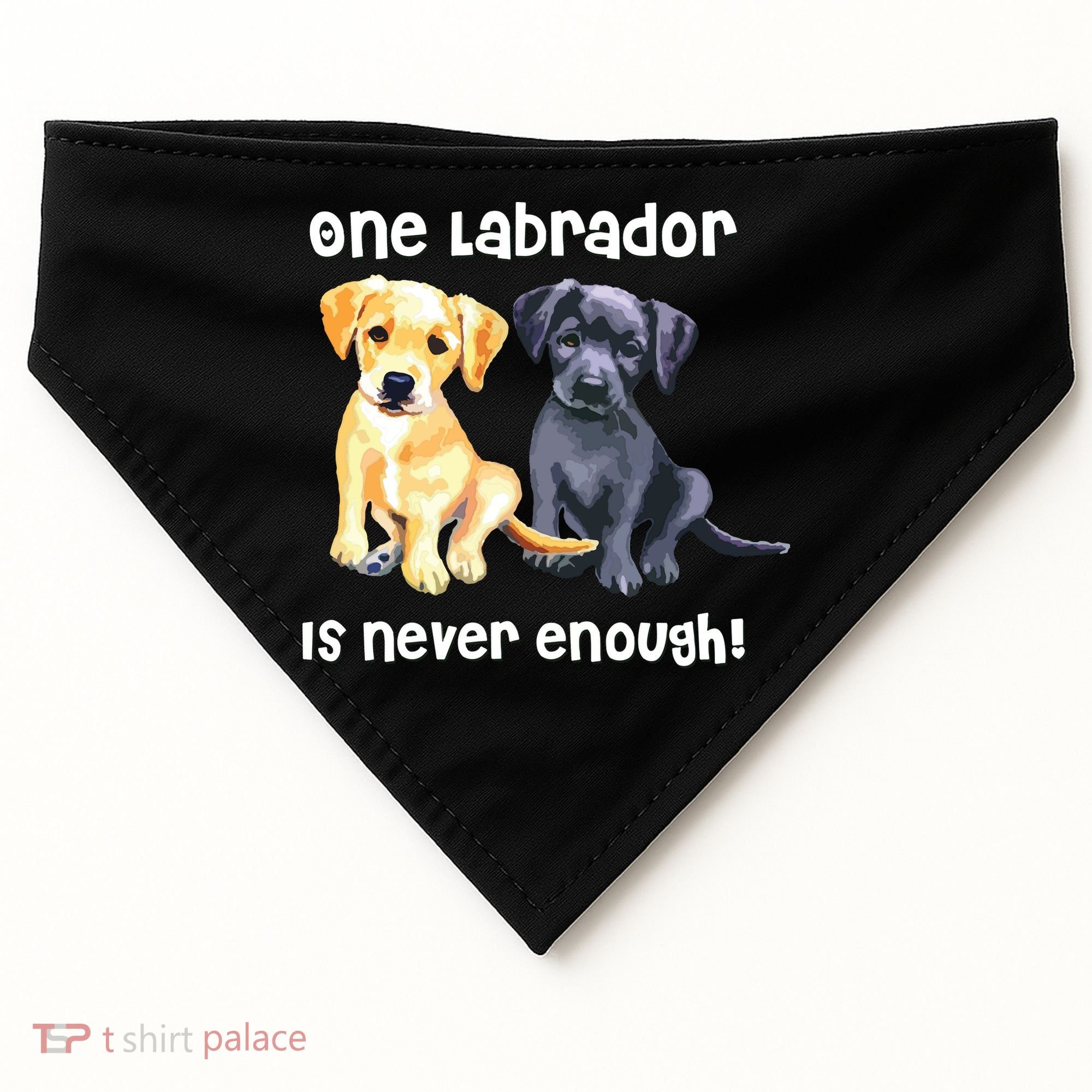 Labrador Pet Dog Funny T Gift Black Golden Yellow Lab USA-Made Doggie Bandana