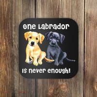 Labrador Pet Dog Funny T Gift Black Golden Yellow Lab Coaster thumb 0