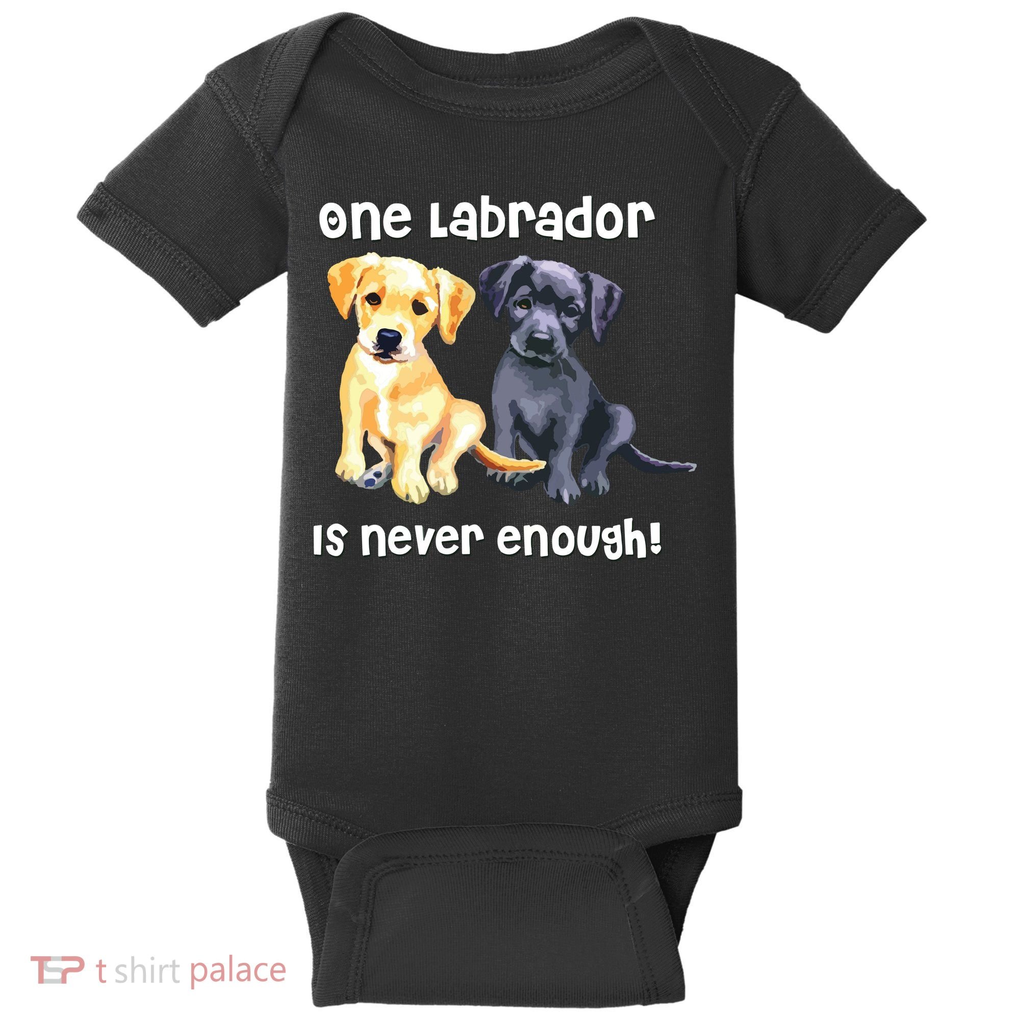 Labrador Pet Dog Funny T Gift Black Golden Yellow Lab Baby Bodysuit