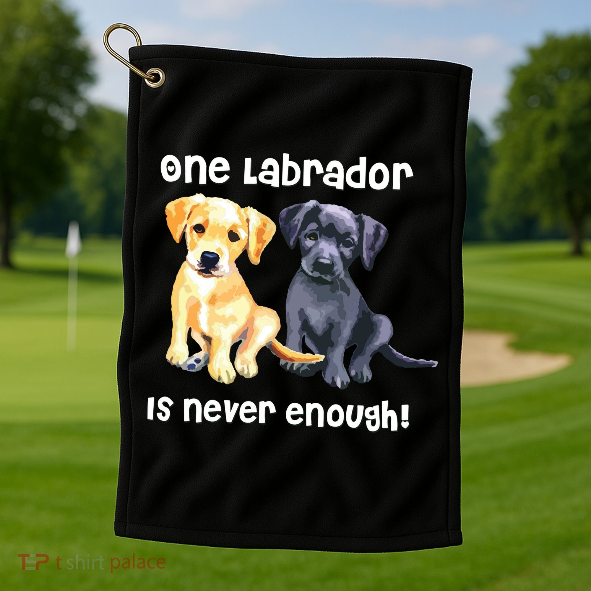 Labrador Pet Dog Funny T Gift Black Golden Yellow Lab Golf Towel