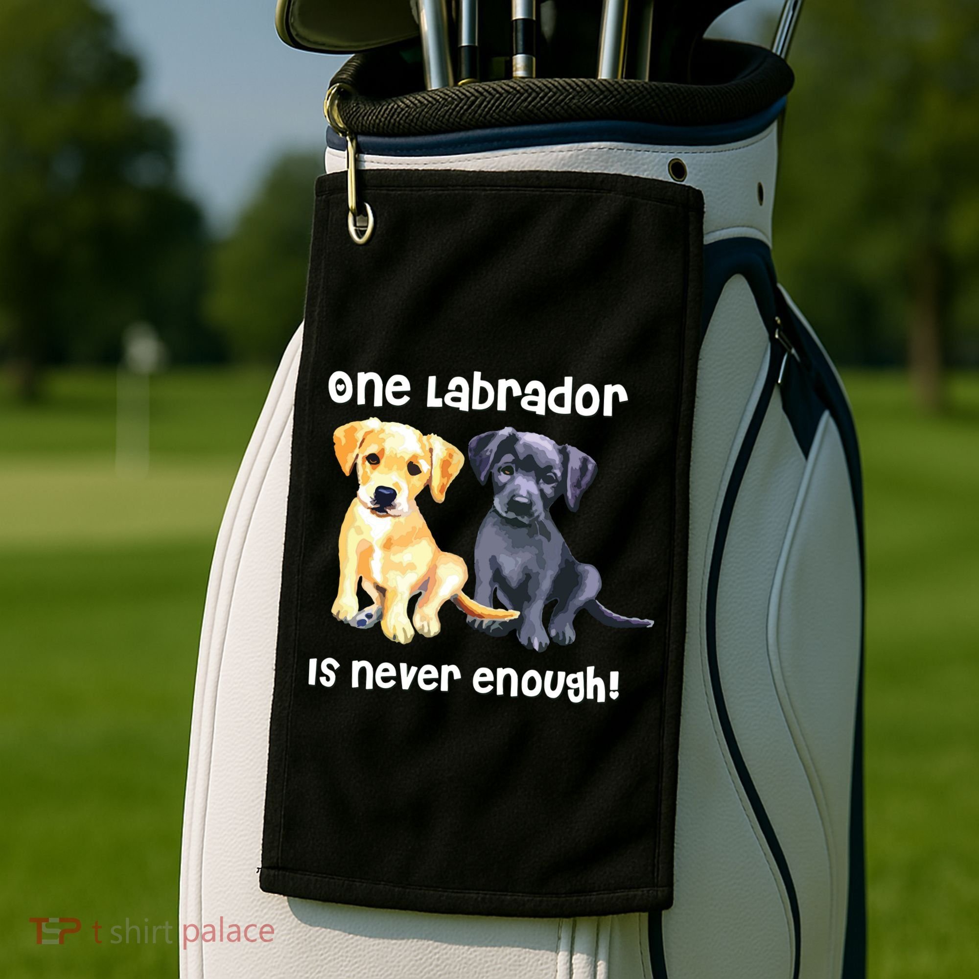 Labrador Pet Dog Funny T Gift Black Golden Yellow Lab Golf Towel