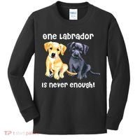 Labrador Pet Dog Funny T Gift Black Golden Yellow Lab Kids Long Sleeve Shirt thumb 0