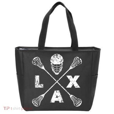 LAX Player Distressed Lacrosse Logo For Lacrosse Lovers Tote Bag