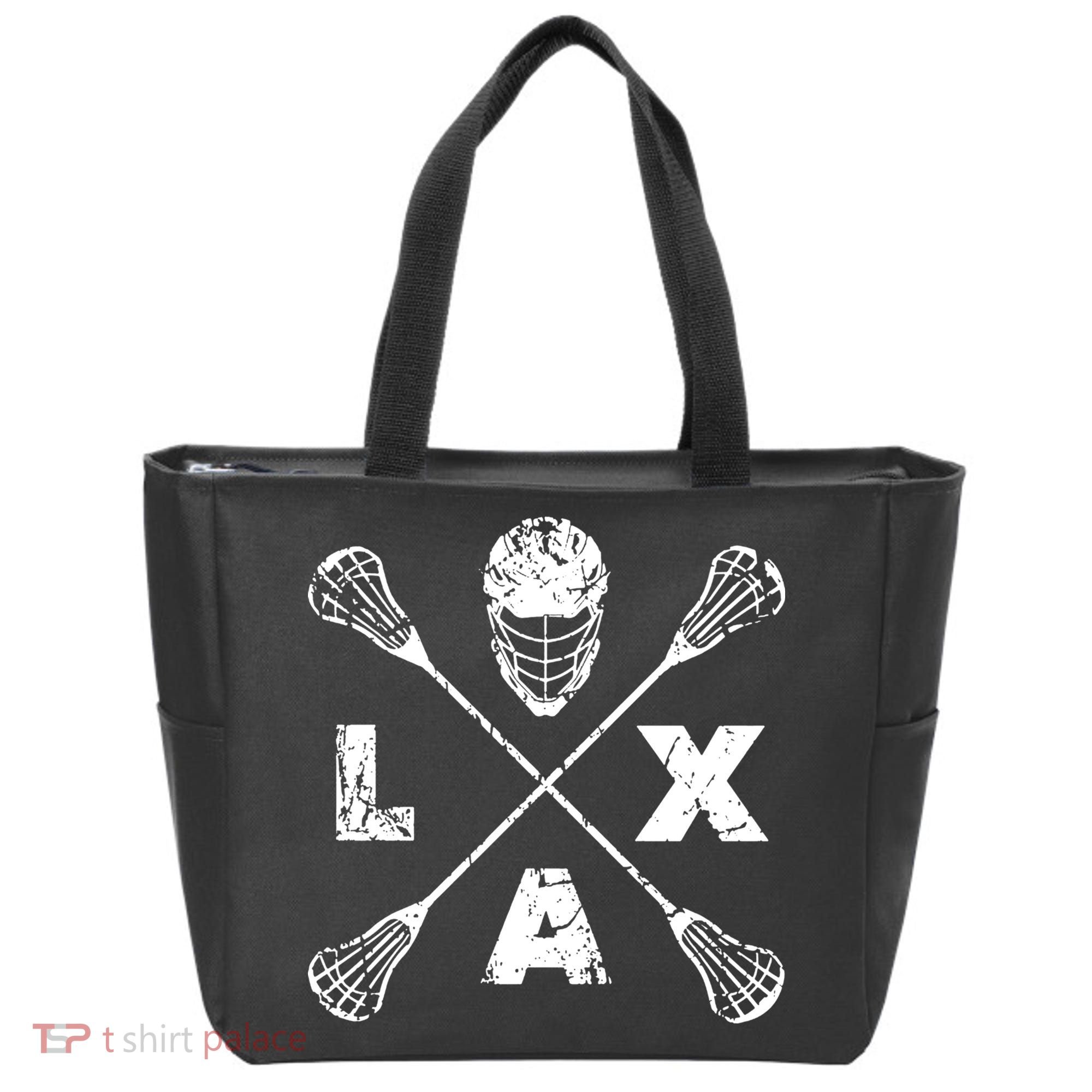 LAX Player Distressed Lacrosse Logo For Lacrosse Lovers Tote Bag