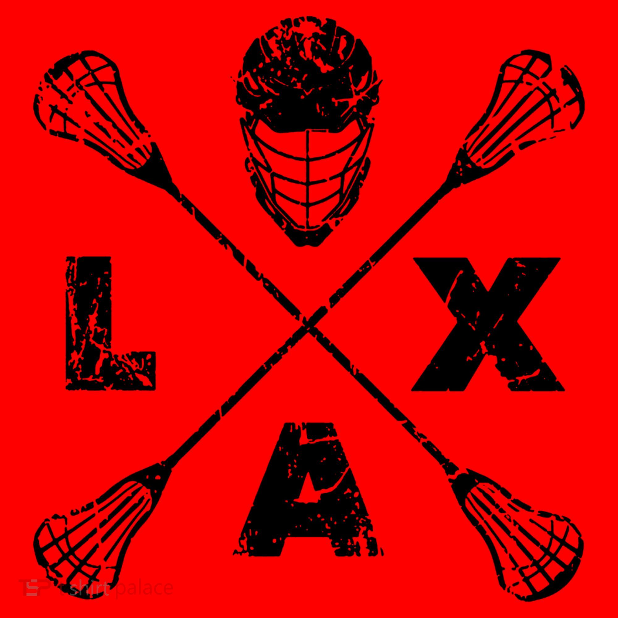 LAX Player Distressed Lacrosse Logo For Lacrosse Lovers Santa Hat