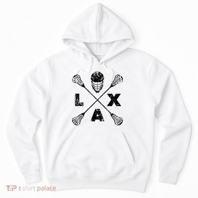 LAX Player Distressed Lacrosse Logo For Lacrosse Lovers Hoodie