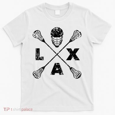 LAX Player Distressed Lacrosse Logo For Lacrosse Lovers T-Shirt