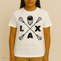LAX Player Distressed Lacrosse Logo For Lacrosse Lovers T-Shirt thumb 4