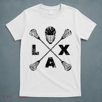 LAX Player Distressed Lacrosse Logo For Lacrosse Lovers T-Shirt thumb 5