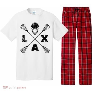 LAX Player Distressed Lacrosse Logo For Lacrosse Lovers Pajama Set