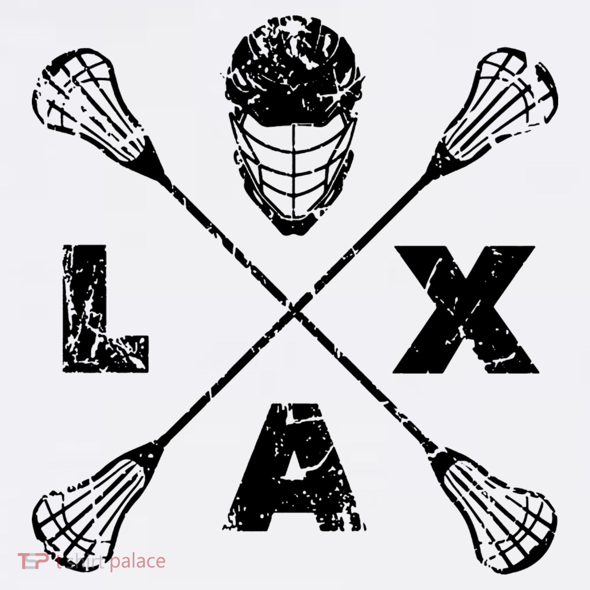 LAX Player Distressed Lacrosse Logo For Lacrosse Lovers Women's Hoodie